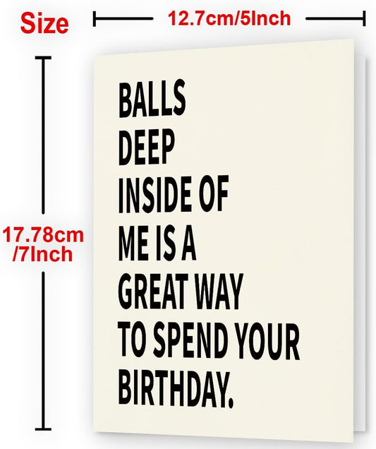 WowBefun Naughty Birthday Card for Men, Husband, Boyfriend, and Him | Happy Birthday Gifts & Decorations for Men