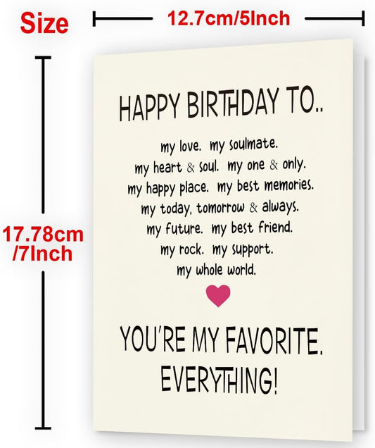 WowBefun Funny Birthday Card & Gifts for Men Husband Boyfriend Him, Happy Bday Card, Sweetheart Romantic Raunchy