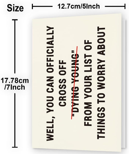 Funny Birthday Cards for Anyone | Husband Birthday Card | Bday Cards for Wife, Men, Women, Boyfriend, Girlfriend, Friends | Unique Bday Decoration & Gifts | Humorous