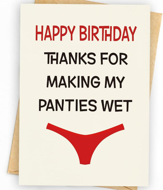 WowBefun Humorous Birthday Card for Men, Husband, Boyfriend, and Him | Happy Birthday Gifts & Decorations for Men