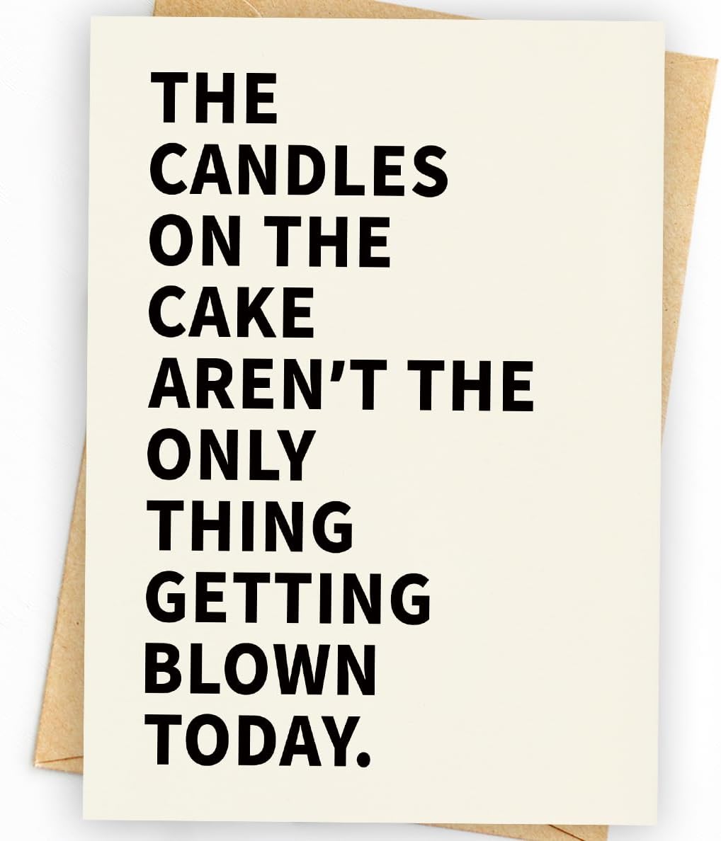 WowBefun Naughty Birthday Card for Men, Husband, Boyfriend, and Him | Happy Birthday Gifts & Decorations for Men