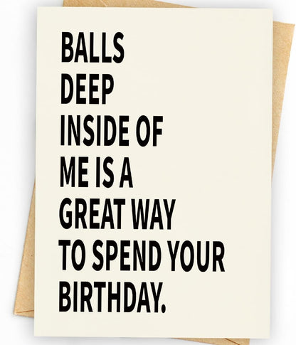 WowBefun Naughty Birthday Card for Men, Husband, Boyfriend, and Him | Happy Birthday Gifts & Decorations for Men