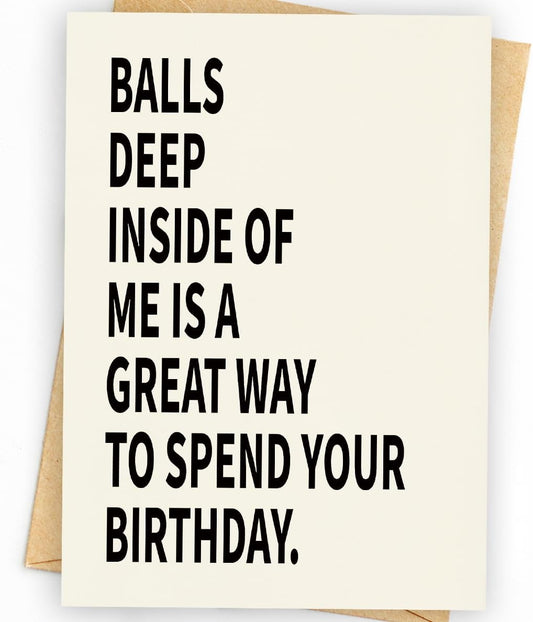 WowBefun Naughty Birthday Card for Men, Husband, Boyfriend, and Him | Happy Birthday Gifts & Decorations for Men
