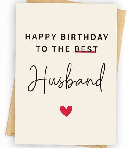 WowBefun Birthday Card for Men, Husband, and Him | Happy Birthday Gifts & Decorations for Men