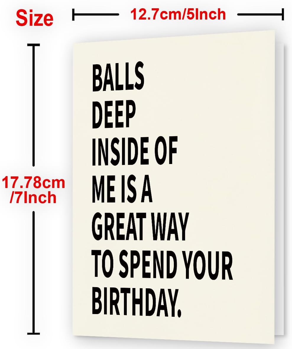 WowBefun Naughty Birthday Card for Men, Husband, Boyfriend, and Him | Happy Birthday Gifts & Decorations for Men