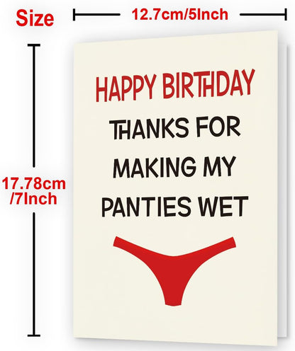 WowBefun Humorous Birthday Card for Men, Husband, Boyfriend, and Him | Happy Birthday Gifts & Decorations for Men