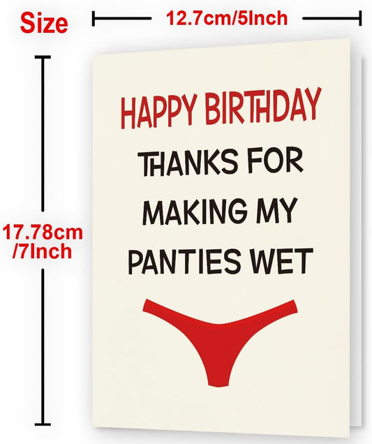 WowBefun Humorous Birthday Card for Men, Husband, Boyfriend, and Him | Happy Birthday Gifts & Decorations for Men