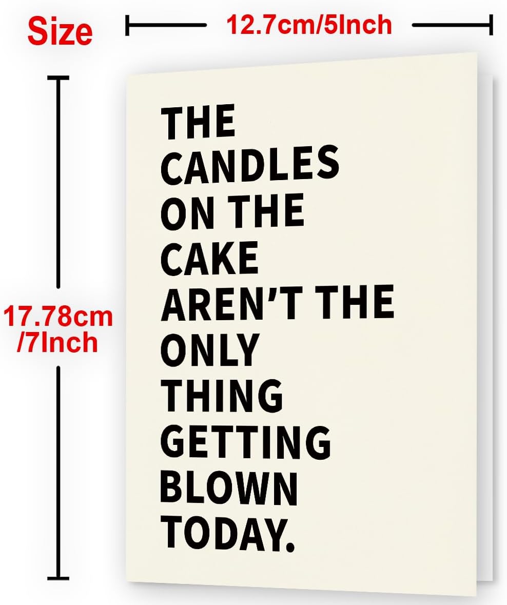 WowBefun Naughty Birthday Card for Men, Husband, Boyfriend, and Him | Happy Birthday Gifts & Decorations for Men