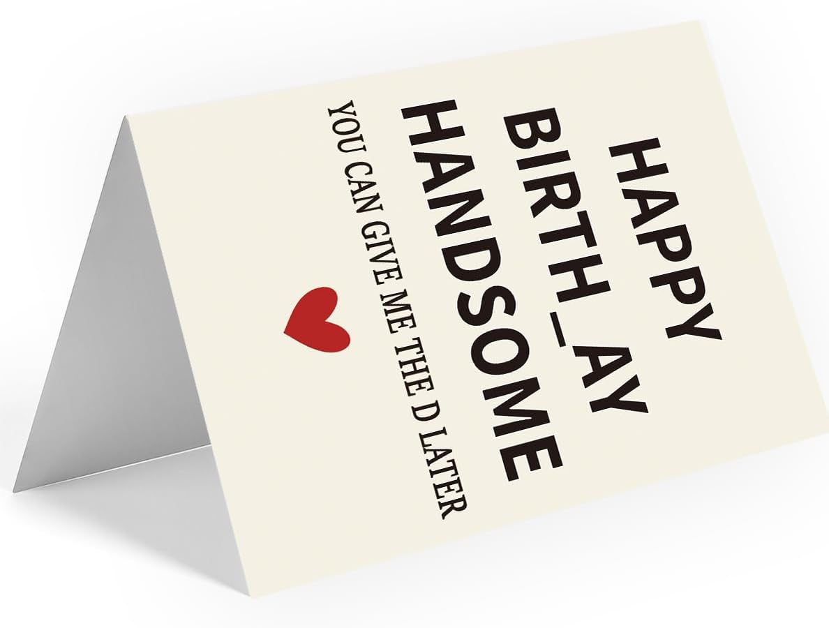 WowBefun Gifts for Him | Funny Birthday Card & Gifts for Men Husband Boyfriend Him, Happy Bday Card