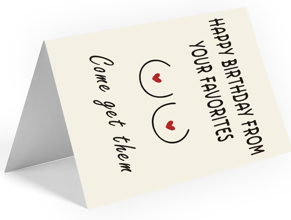 WowBefun Naughty Birthday Card for Men, Husband, Boyfriend, and Him | Happy Birthday Gifts & Decorations for Men