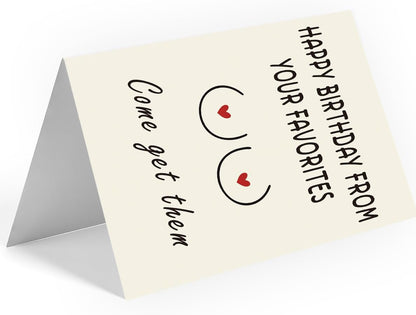 WowBefun Naughty Birthday Card for Men, Husband, Boyfriend, and Him | Happy Birthday Gifts & Decorations for Men