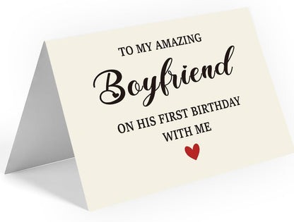 WowBefun Birthday Card & Gift for Boyfriend, and Him | Happy Birthday Decorations for Boyfriend