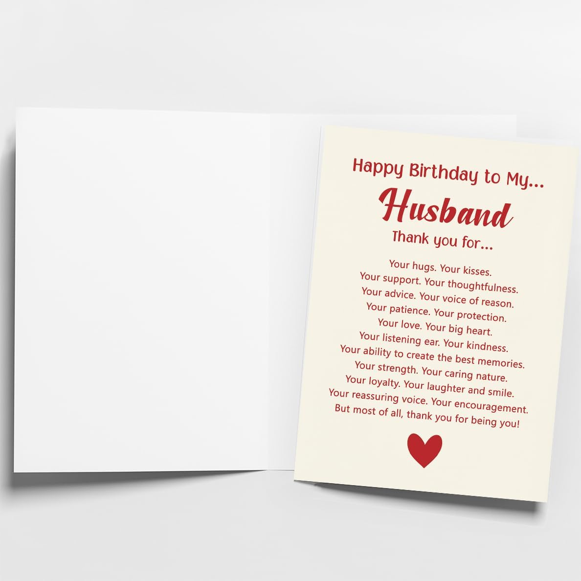 WowBefun Husband Birthday Card from Wife | Happy Birthday Card for Husband | Romantic Bday Card