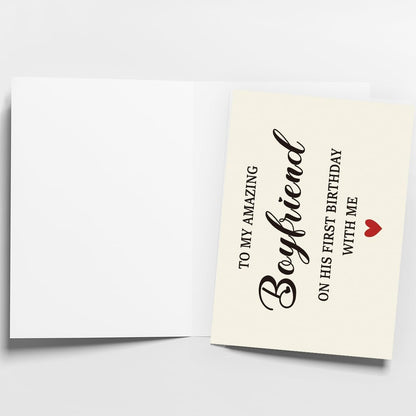 WowBefun Birthday Card & Gift for Boyfriend, and Him | Happy Birthday Decorations for Boyfriend