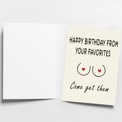 WowBefun Naughty Birthday Card for Men, Husband, Boyfriend, and Him | Happy Birthday Gifts & Decorations for Men