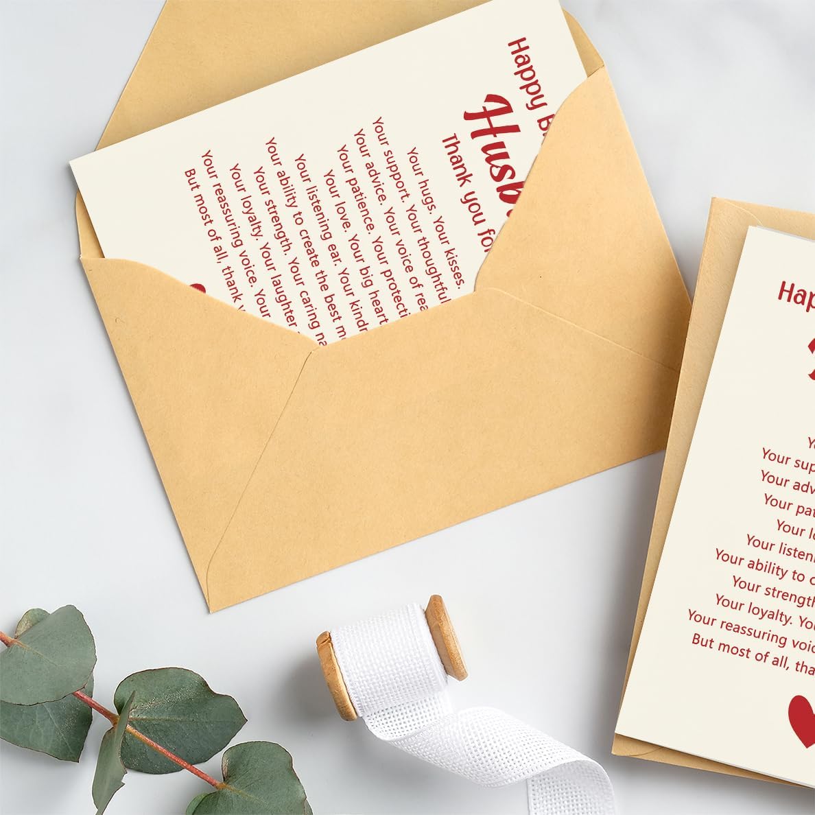 WowBefun Husband Birthday Card from Wife | Happy Birthday Card for Husband | Romantic Bday Card