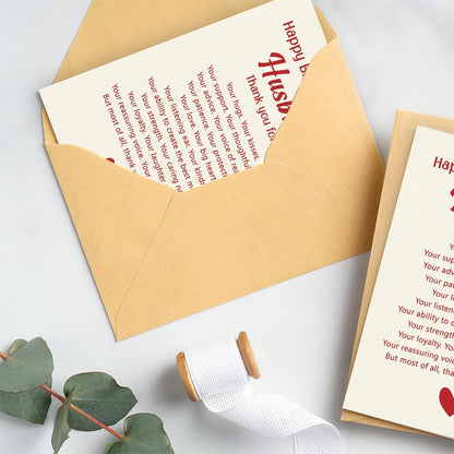 WowBefun Husband Birthday Card from Wife | Happy Birthday Card for Husband | Romantic Bday Card