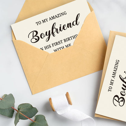 WowBefun Birthday Card & Gift for Boyfriend, and Him | Happy Birthday Decorations for Boyfriend