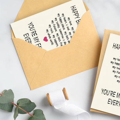 WowBefun Funny Birthday Card & Gifts for Men Husband Boyfriend Him, Happy Bday Card, Sweetheart Romantic Raunchy