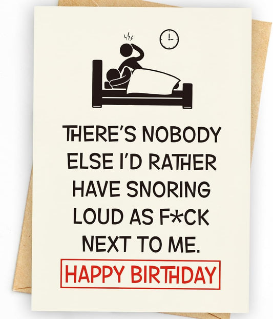 WowBefun Funny Birthday Card & Gifts for Husband Boyfriend Him Wife Girlfriend Her, Happy Bday Card
